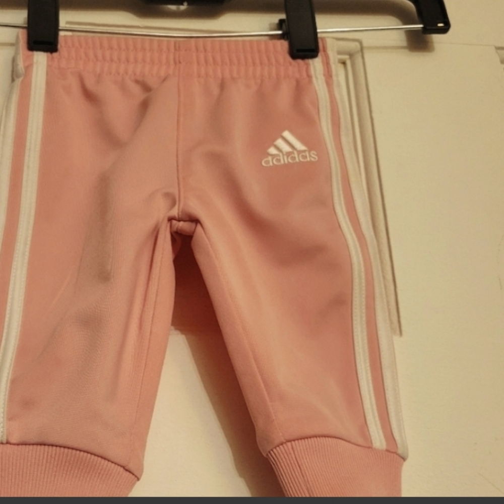 Adidas 3-M Old Pink Infant Sweatsuit With Embroidery Trefoil Logo - Picture 8 of 15